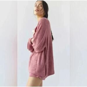 UO Out From Under Veronica Soft Terrycloth Popover Sweatshirt NWT Size Small